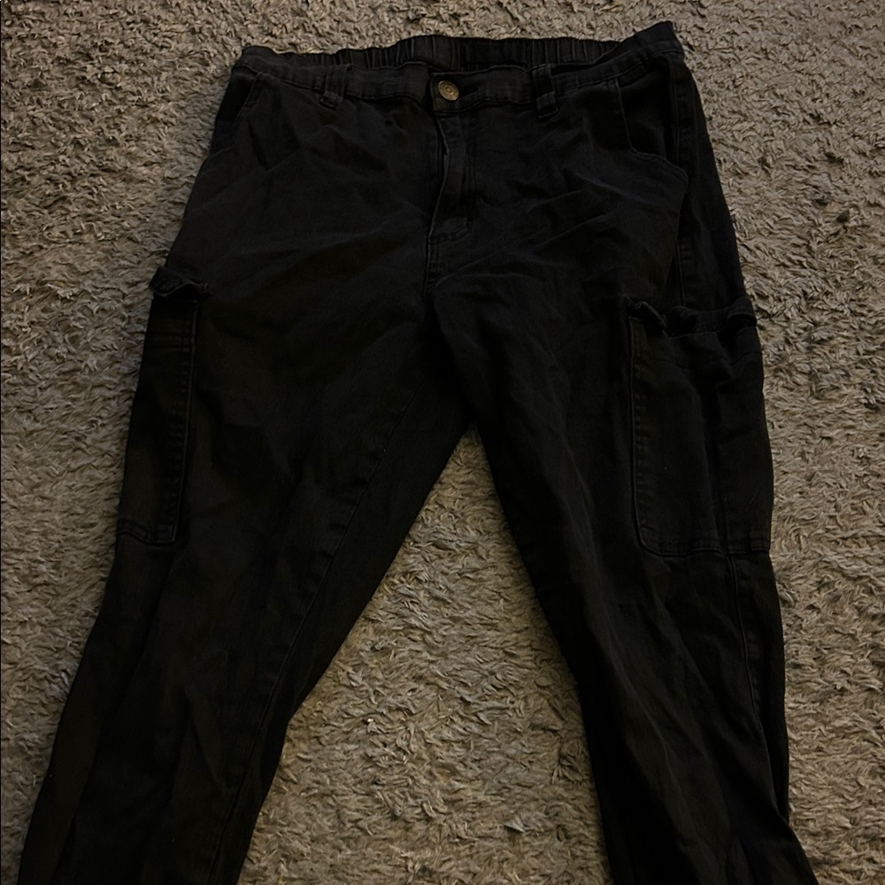 Men's Black Cargo Pants